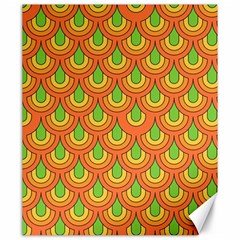 70s Green Orange Pattern Canvas 20  X 24   by ImpressiveMoments