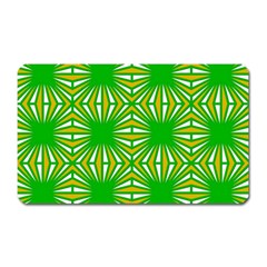 Retro Green Pattern Magnet (rectangular) by ImpressiveMoments