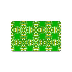 Retro Green Pattern Magnet (name Card) by ImpressiveMoments