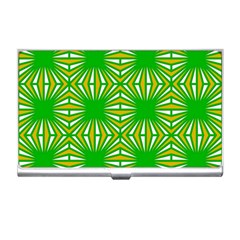 Retro Green Pattern Business Card Holders by ImpressiveMoments