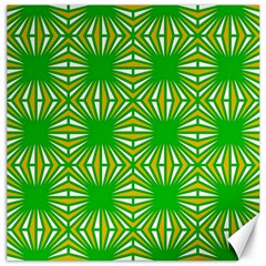 Retro Green Pattern Canvas 12  X 12   by ImpressiveMoments