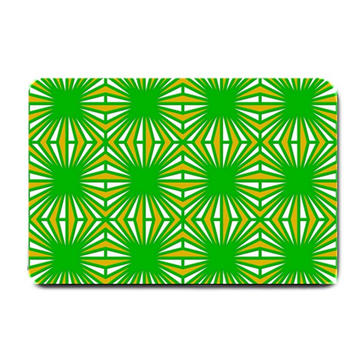 Retro Green Pattern Small Doormat 