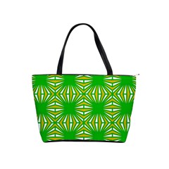 Retro Green Pattern Shoulder Handbags by ImpressiveMoments