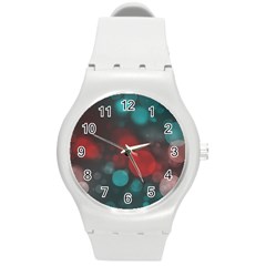 Modern Bokeh 15b Round Plastic Sport Watch (m) by ImpressiveMoments