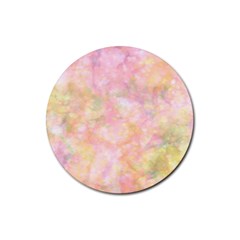 Softly Lights, Bokeh Rubber Coaster (round)  by ImpressiveMoments