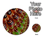 Special Fractal 31 Green,brown Multi-purpose Cards (Round)  Front 17