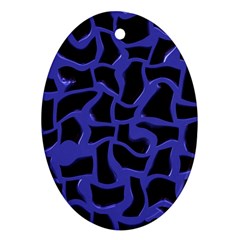 Purple Holes Ornament (oval) by LalyLauraFLM