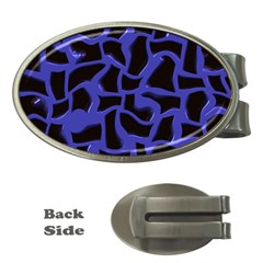 Purple Holes Money Clip (oval) by LalyLauraFLM