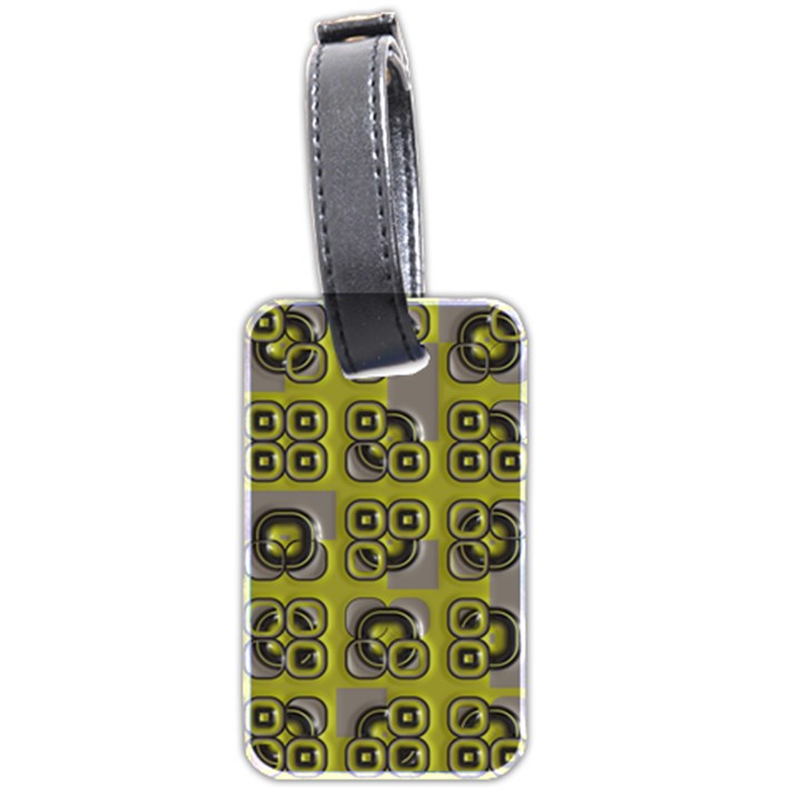 Plastic shapes pattern Luggage Tag (two sides)