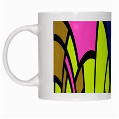 Distorted Symmetrical Shapes White Mug