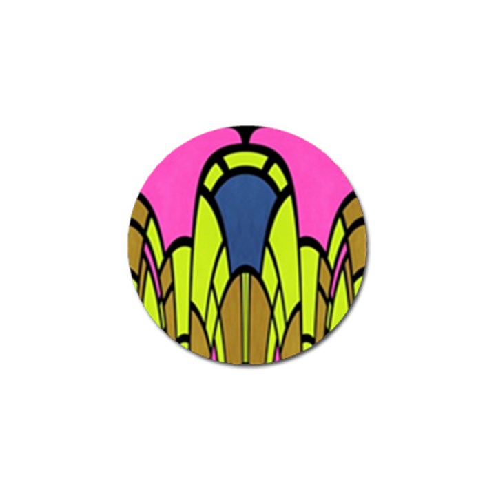 Distorted symmetrical shapes Golf Ball Marker (4 pack)