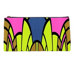 Distorted Symmetrical Shapes Pencil Case by LalyLauraFLM