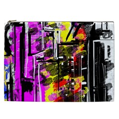 Abstract City View Cosmetic Bag (xxl)  by digitaldivadesigns