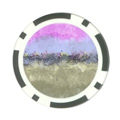 Abstract Garden In Pastel Colors Poker Chip Card Guards by digitaldivadesigns