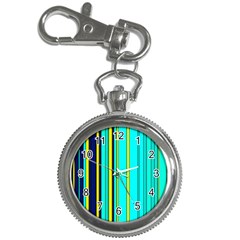 Hot Stripes Aqua Key Chain Watches