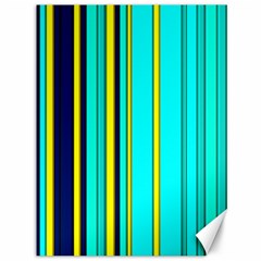 Hot Stripes Aqua Canvas 36  x 48  