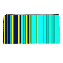 Hot Stripes Aqua Pencil Cases