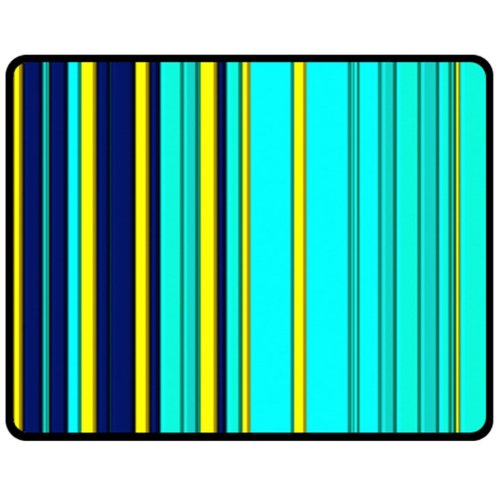 Hot Stripes Aqua Fleece Blanket (Medium) 