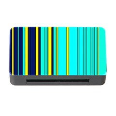 Hot Stripes Aqua Memory Card Reader with CF