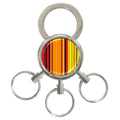 Hot Stripes Fire 3-ring Key Chains by ImpressiveMoments