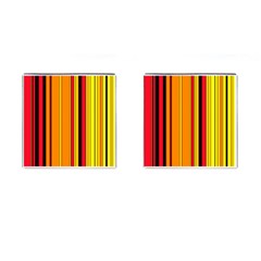 Hot Stripes Fire Cufflinks (square) by ImpressiveMoments