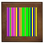 Hot Stripes Rainbow Framed Tiles Front