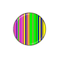 Hot Stripes Rainbow Hat Clip Ball Marker by ImpressiveMoments
