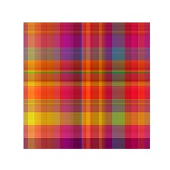 Plaid, Hot Small Satin Scarf (square)  by ImpressiveMoments