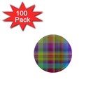 Plaid, Cool 1  Mini Magnets (100 pack)  Front