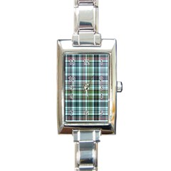 Plaid Ocean Rectangle Italian Charm Watches by ImpressiveMoments