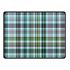 Plaid Ocean Double Sided Fleece Blanket (small)  by ImpressiveMoments