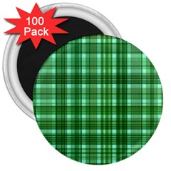 Plaid Forest 3  Magnets (100 Pack) by ImpressiveMoments