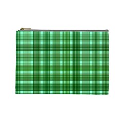 Plaid Forest Cosmetic Bag (large)  by ImpressiveMoments