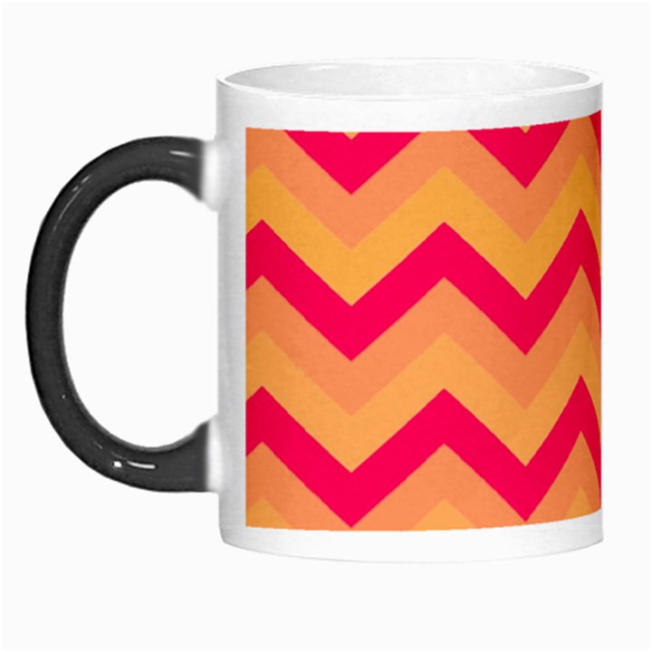 Chevron Peach Morph Mugs