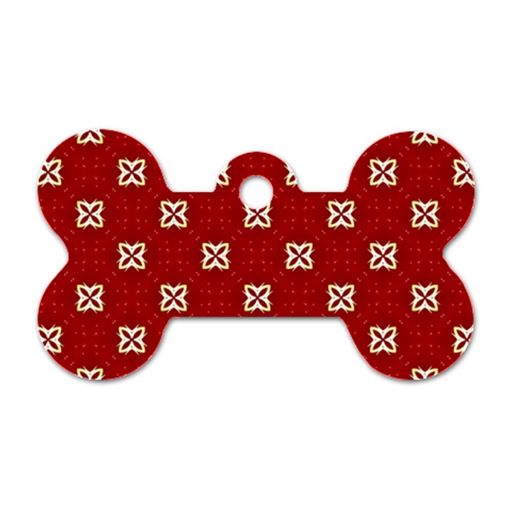 Cute Seamless Tile Pattern Gifts Dog Tag Bone (Two Sides)