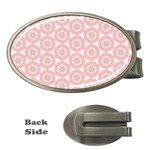 Cute Seamless Tile Pattern Gifts Money Clips (Oval)  Front