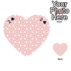 Cute Seamless Tile Pattern Gifts Playing Cards 54 (heart) 