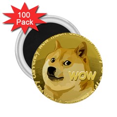 Dogecoin 2 25  Magnets (100 Pack)  by dogestore