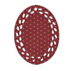 Cute Seamless Tile Pattern Gifts Ornament (oval Filigree)  by GardenOfOphir