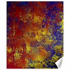 Abstract In Gold, Blue, And Red Canvas 8  X 10  by digitaldivadesigns