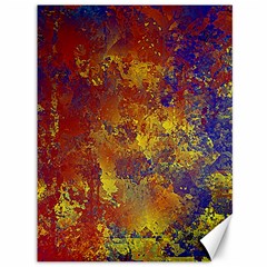 Abstract In Gold, Blue, And Red Canvas 36  X 48   by digitaldivadesigns