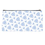 Sweet Doodle Pattern Blue Pencil Cases Back