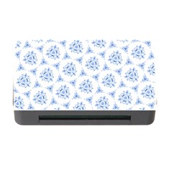 Sweet Doodle Pattern Blue Memory Card Reader With Cf by ImpressiveMoments