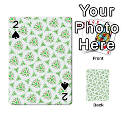 Sweet Doodle Pattern Green Playing Cards 54 Designs 