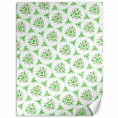 Sweet Doodle Pattern Green Canvas 36  x 48  