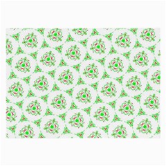 Sweet Doodle Pattern Green Large Glasses Cloth (2-Side)