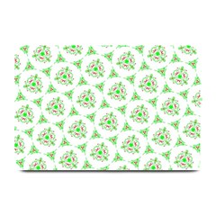 Sweet Doodle Pattern Green Plate Mats