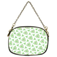 Sweet Doodle Pattern Green Chain Purses (Two Sides) 