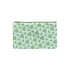 Sweet Doodle Pattern Green Cosmetic Bag (Small) 