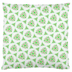 Sweet Doodle Pattern Green Standard Flano Cushion Cases (Two Sides) 
